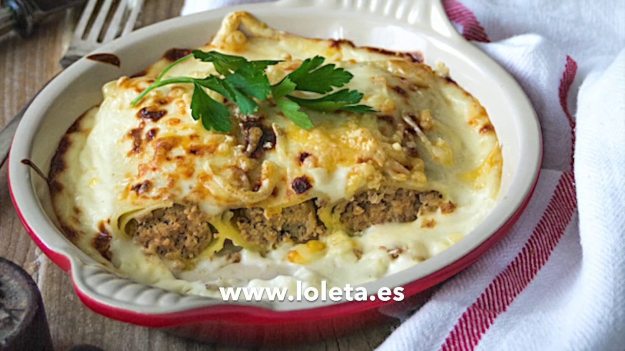 Receta fácil de los mejores canelones rellenos de carne y foie