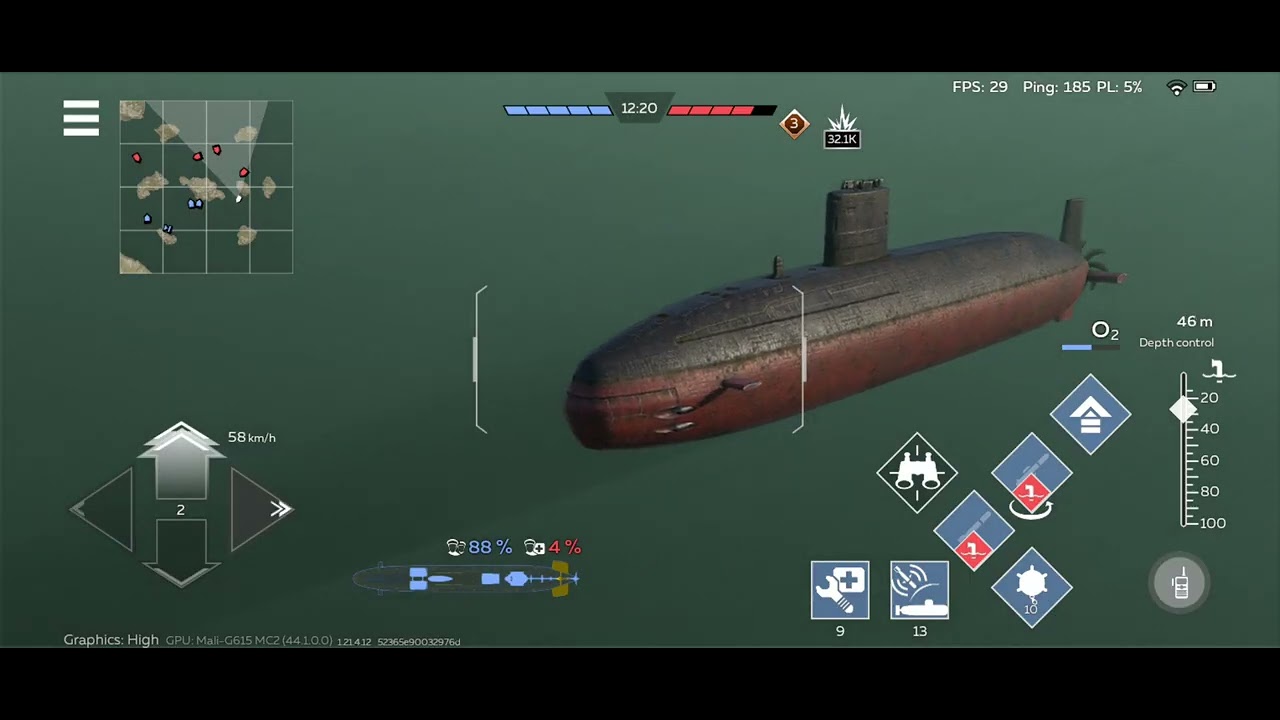 HMS Swiftsure in Action😬 (War Thunder Mobile)