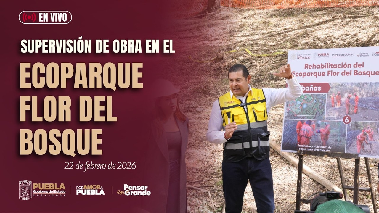 Supervisión de Obra en el Parque Estatal Flor del Bosque.