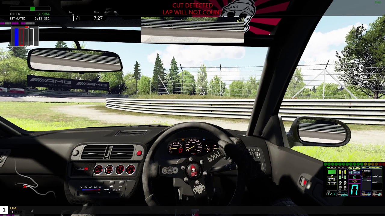 Onboard Honda Civic - Nordschleife Tourist - Assetto Online