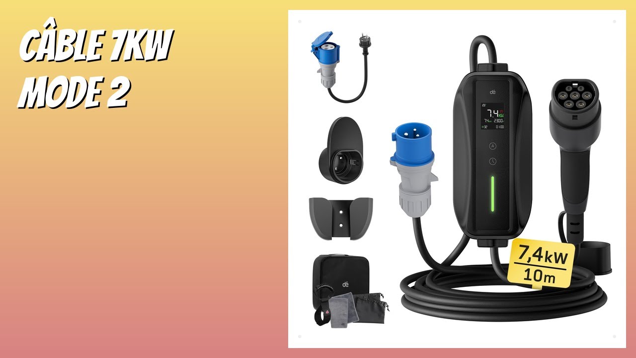 AVIS (2026): C&acirc;ble 7kW Mode 2. D&Eacute;TAILS ESSENTIELS