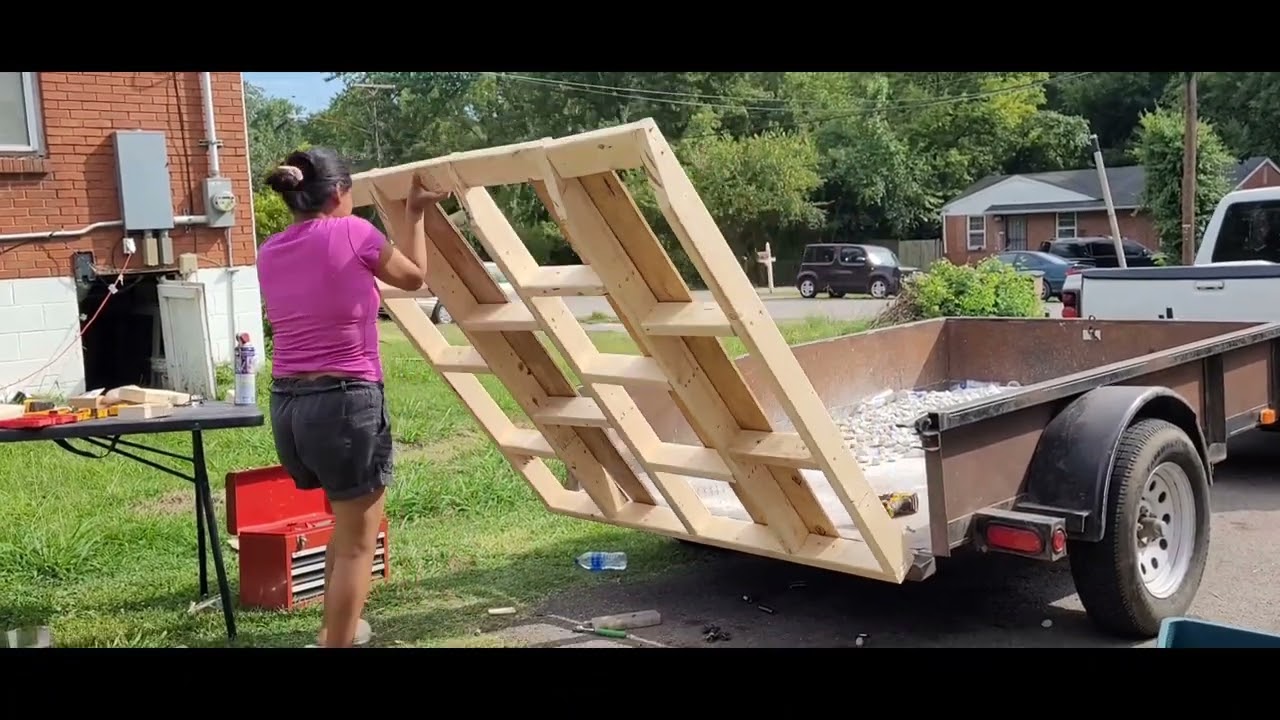 Trailer wood Ramp de madera por $180