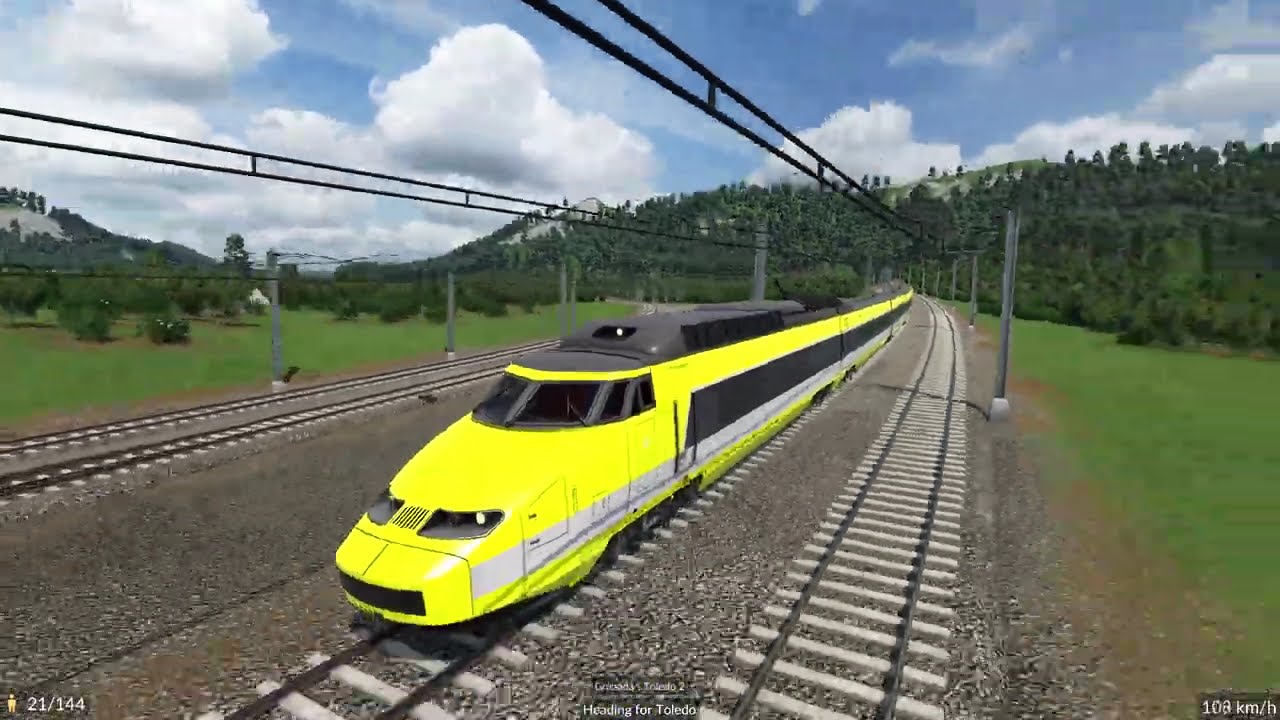 Sedli TV - 4K High Speed TGV Train ride. Video for kids.