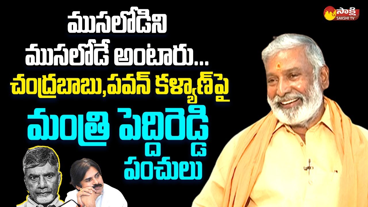 Minister Peddireddy Ramachandra Reddy Funny Satires On Chandrababu And Pawan Kalyan @SakshiTVLIVE