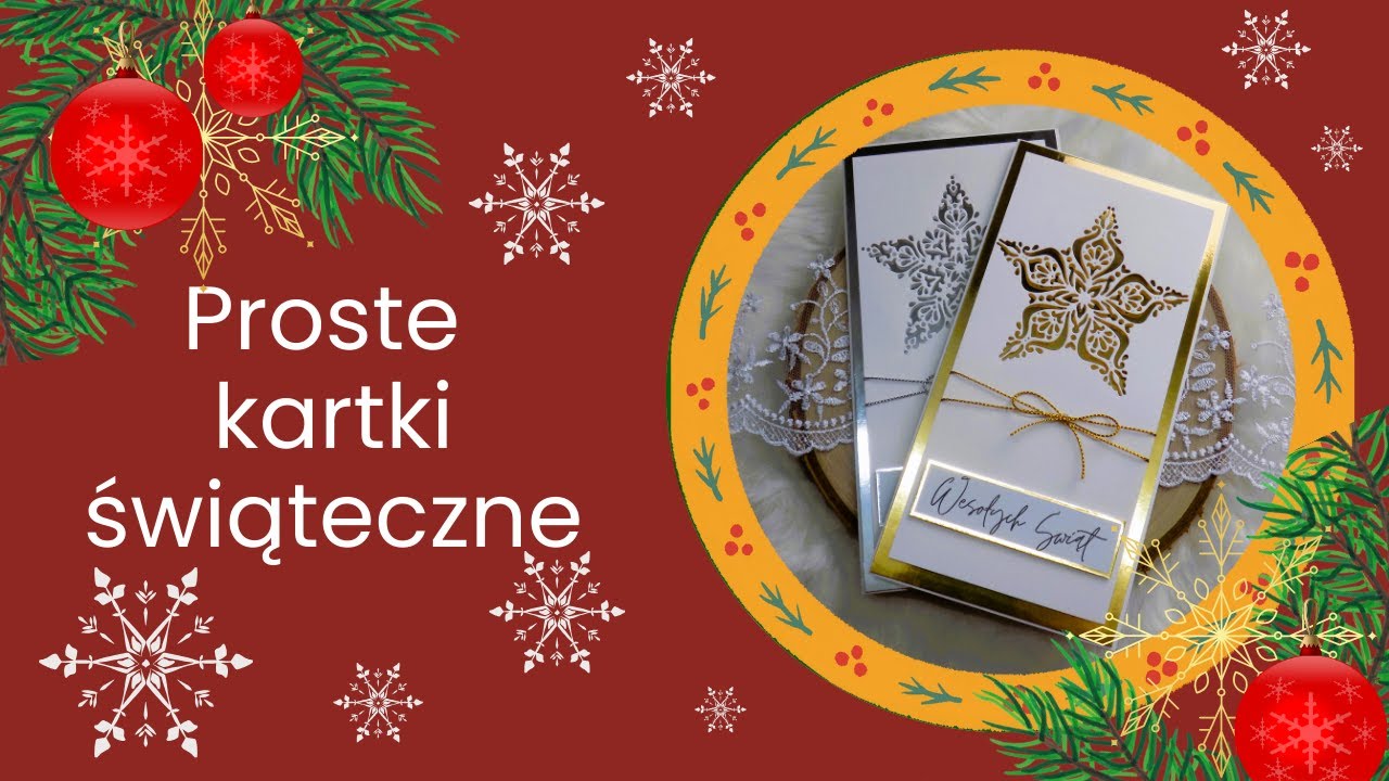 Proste kartki świąteczne/TUTORIAL - scrapbooking!!!
