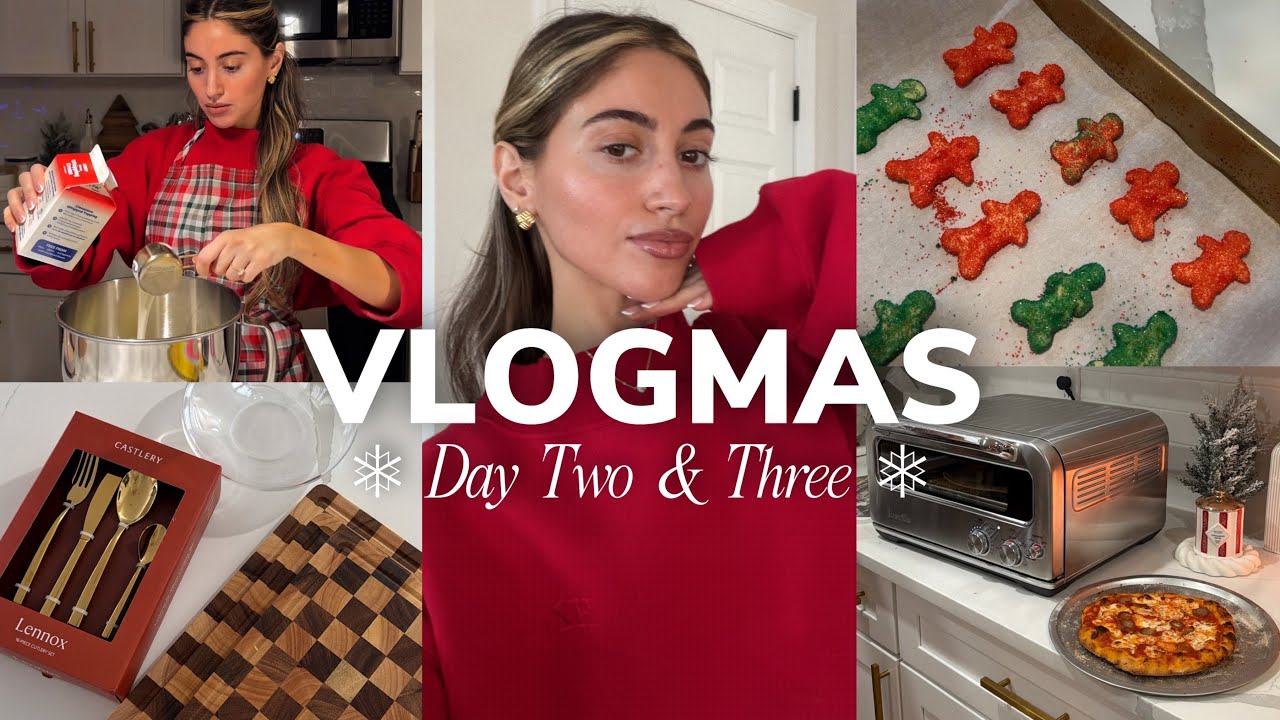 VLOGMAS ДНИ 2 И 3 ❅ рождественское печенье, вечер домашней пиццы, покупки в Hobby Lobby и Haul