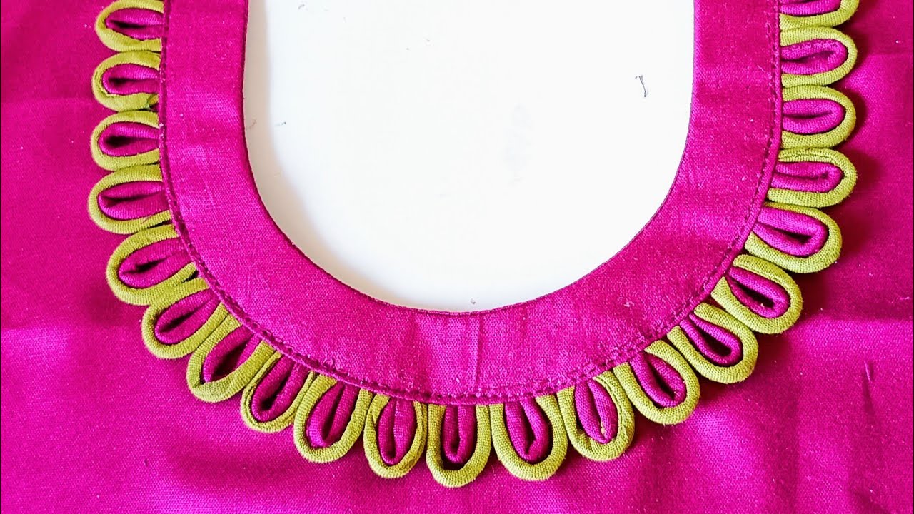 Make this Beautiful Neck Design with Dori Loops,new trendig गलाडिज़ाइन 2026,bnane me asan dekhne top