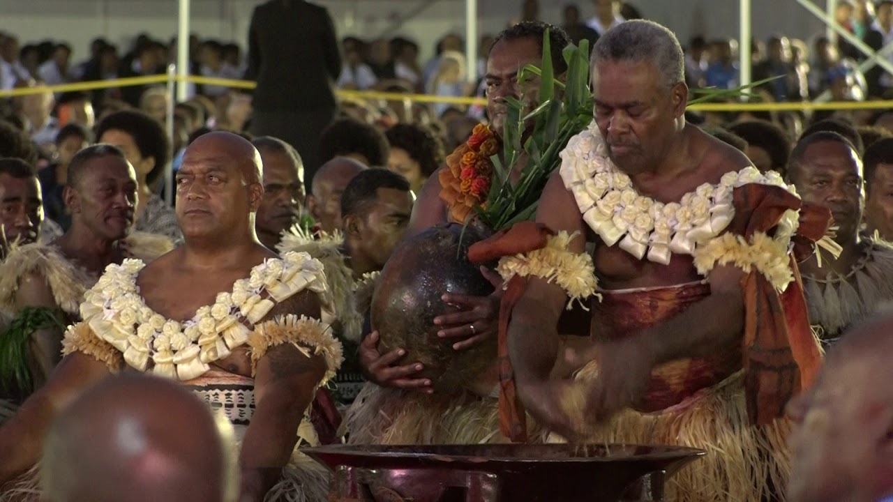 Duke of Sussex Drinks the First Welcoming Bowl of Kava