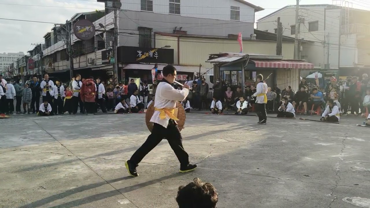 #民國115年，國曆1/31，乙巳農曆12/13#安定保安宮金獅陣慶讚外塭崇聖宮乙巳年重修落成入火安座前往鹿耳門溪請水回鑾平安遶境#安定保安宮金獅陣（5）#池來風華#瓊閣再現#外塭崇聖宮