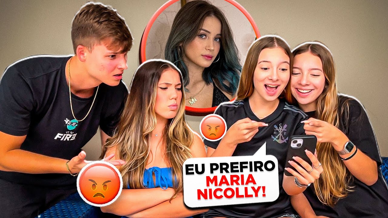 MINHA IRMÃ FALOU QUE PREFERE A MARIA NICOLLY PARA MINHA NAMORADA •Irmãos Scribel•