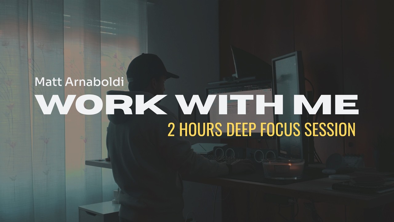 Work With Me for 2 Hours | Deep Focus Session + Music