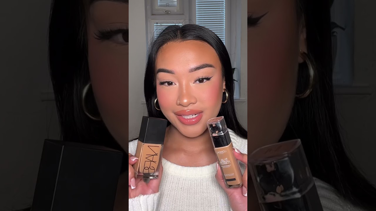 NARS VS LOREAL FOUNDATION DUPES?! #shorts #shortsfeed #shortsvideo