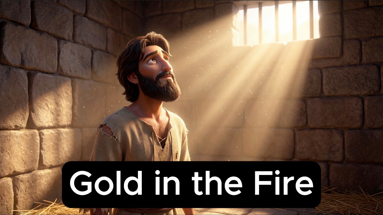 Joseph in Prison Bible Story – “Gold in the Fire” (Lyric Video) | Shout For Joy Music
