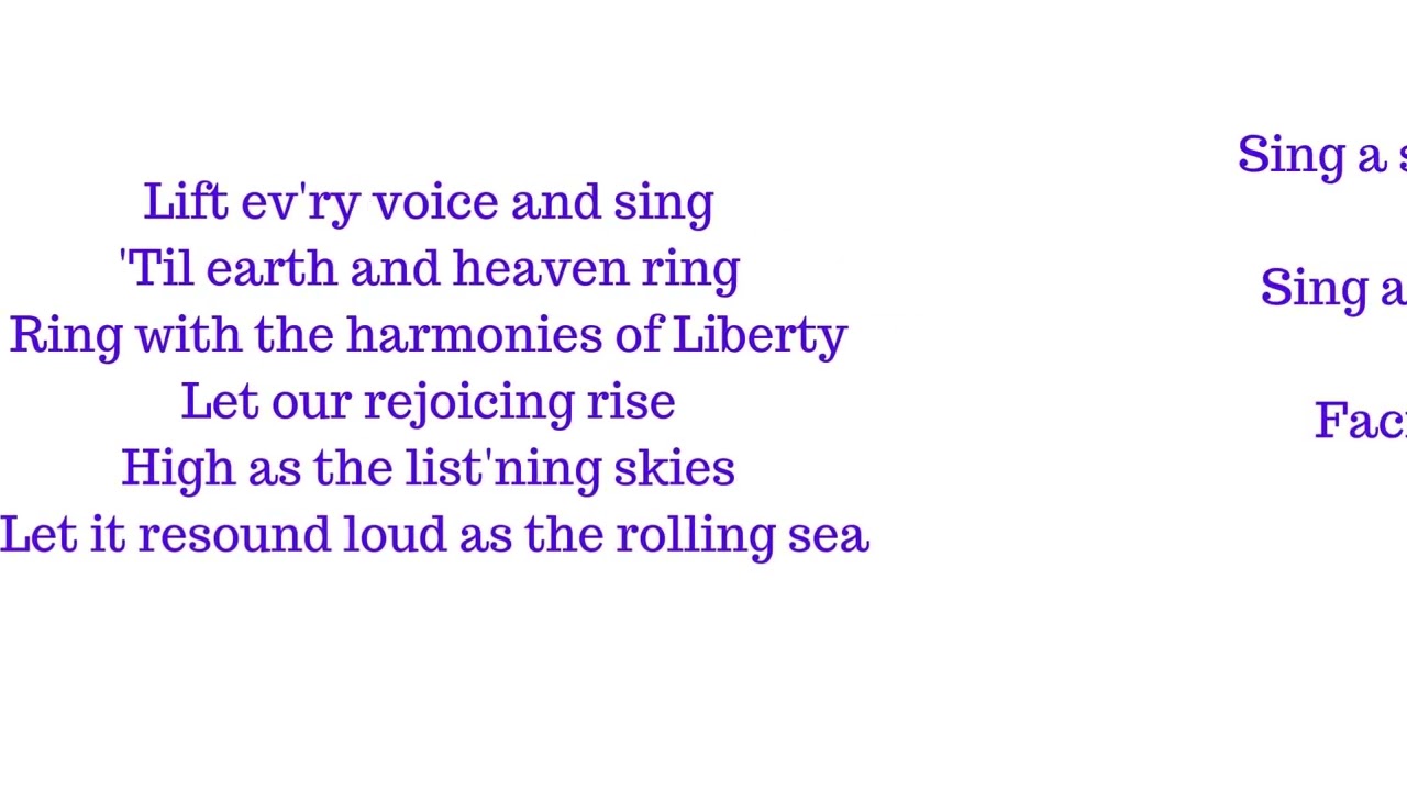 Lift Every Voice and Sing Alto