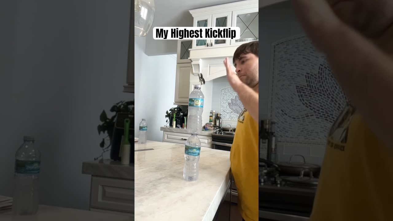 Самый высокий кикфлип на фингерборде