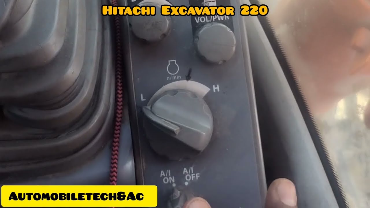 Hitachi Excavator 220 Review Switchs | Tata Hitachi Excavator switch | Hitachi Excavator 