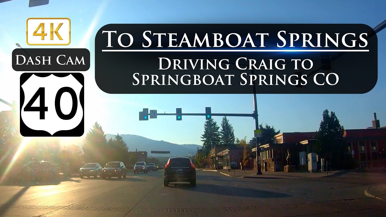 Morning Drive East on US 40 to Steamboat Springs Colorado from Craig