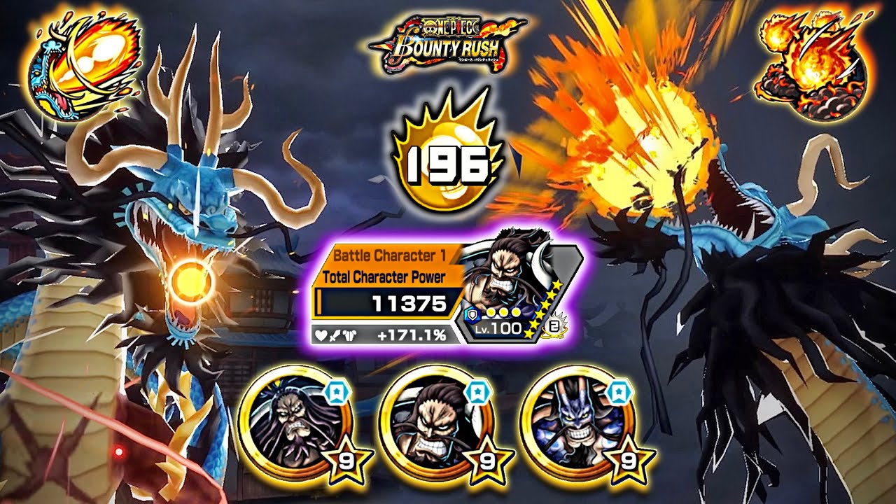 【If Only Boro Buresu Can Ignore Obstacles!】EX Dragon Kaido with [Kaido Trio Medals] Showcase | OPBR