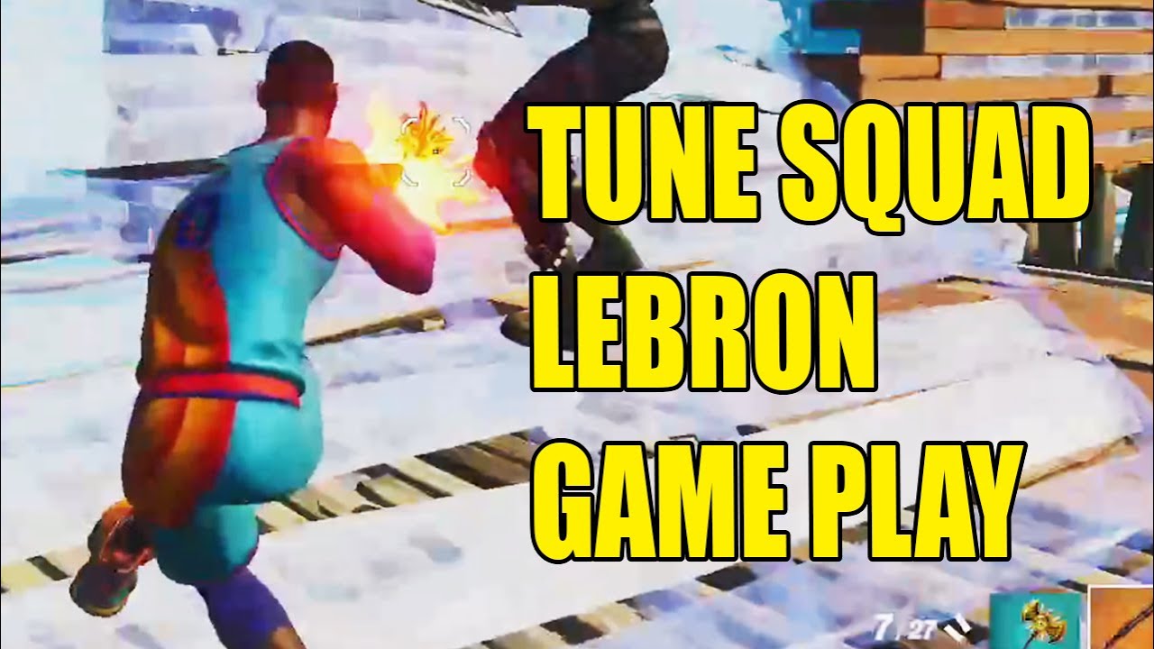 TUNE SQUAD LEBRON GAME PLAY in Frotnite Zone Wars
