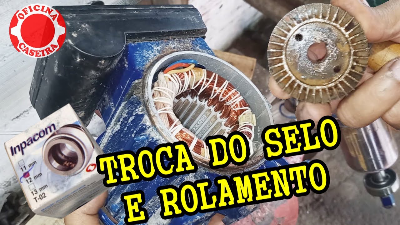 TROCA DO SELO E ROLAMENTO DE UMA BOMBA D'ÁGUA DE 1\2 HP