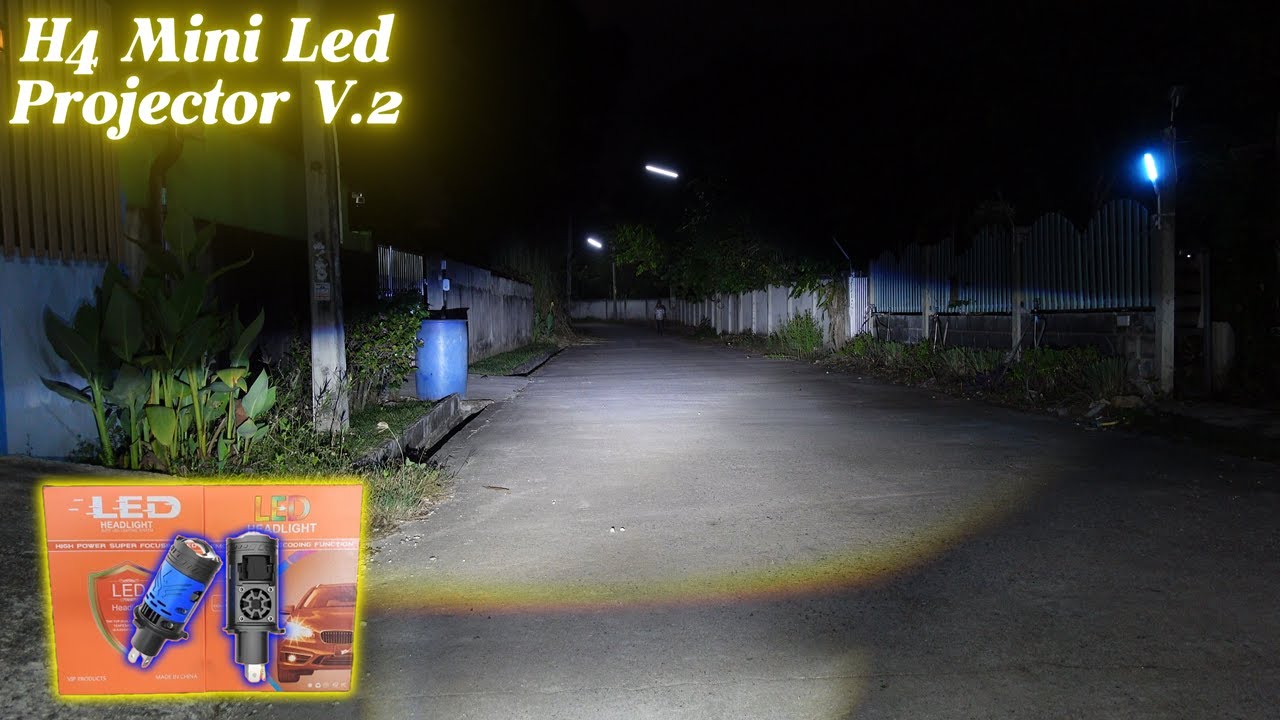 ไฟหน้ารถไม่สว่าง ต้องดู เทียบกันชัดๆ โปรเจคเตอร์เดิมโรงงาน ฟอจูนเนอร์ 2020 กับ mini H4 V.2