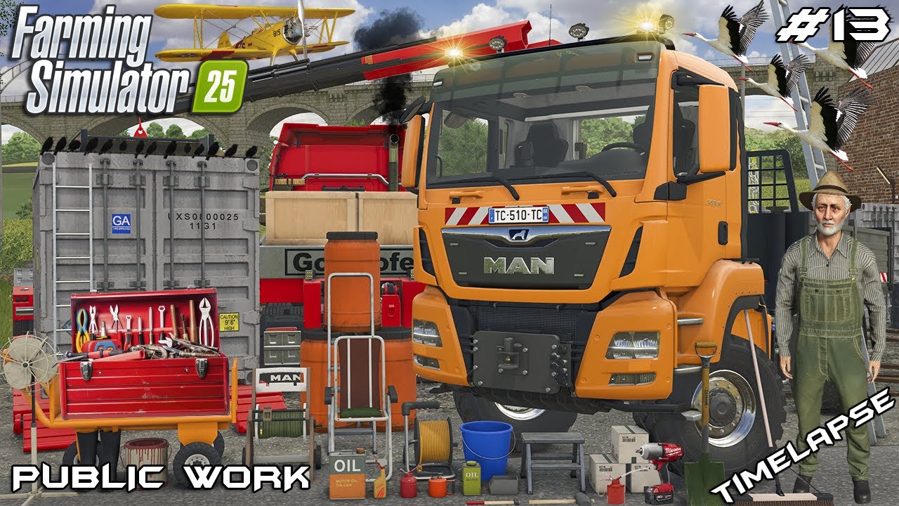 STUCK FOR YEARS! SHIPPING CONTAINERS FINALLY REMOVED! | PUBLIC WORK | Farming Simulator 25 | EP 13
