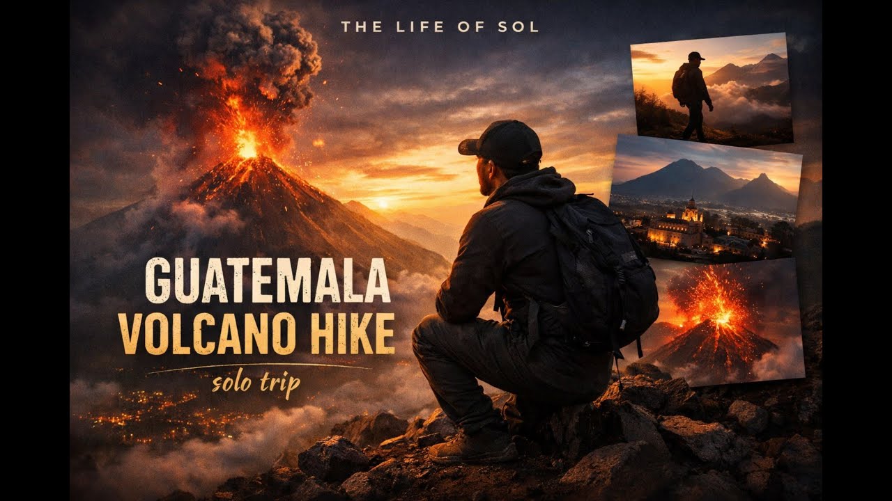 I Walked a Live Volcano in Antigua, Guatemala (Solo Trip)