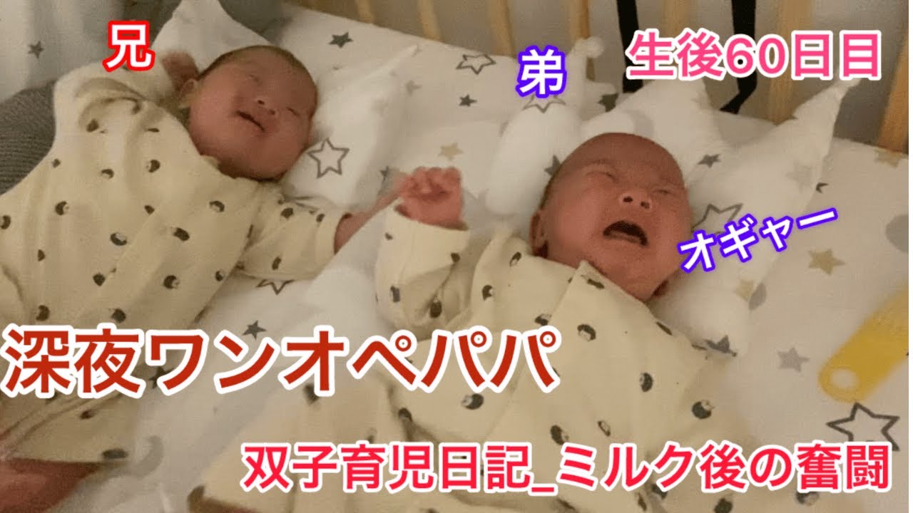 【双子のいる生活 60日目】育児記録