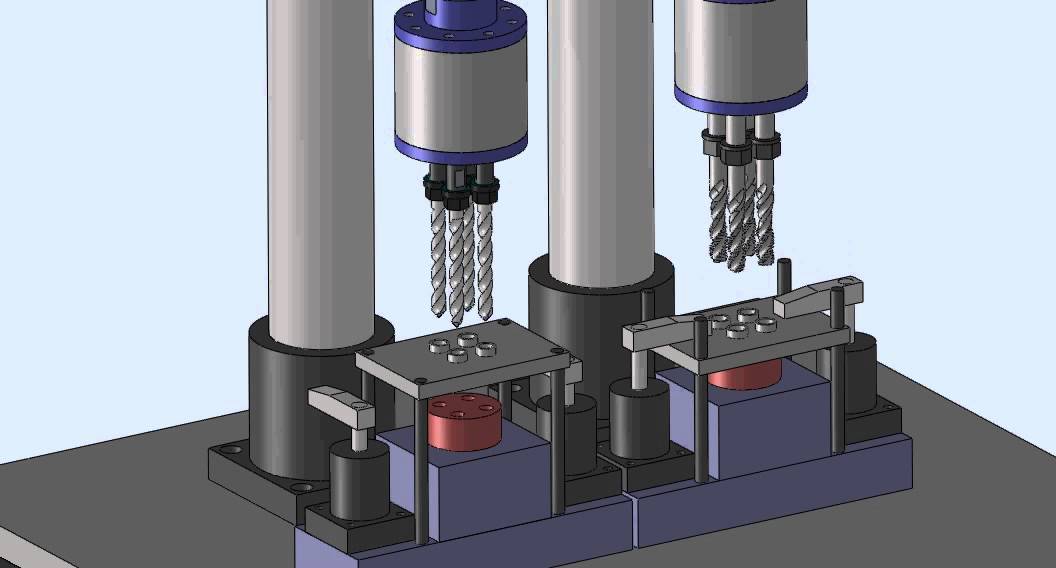 Multi Spindle Head Drilling, Tapping Machine