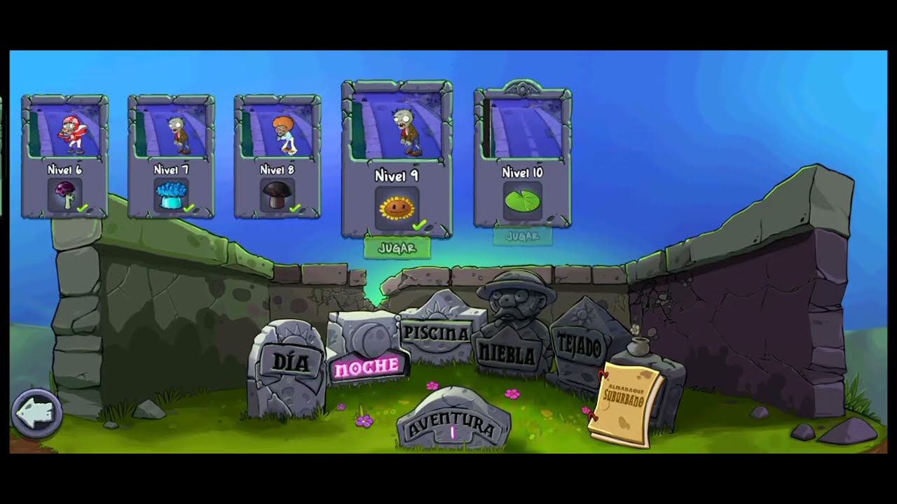 Plantas vs Zombies Parte 17, consiguiendo a nenúfar, un gran horda que no duró mucho 