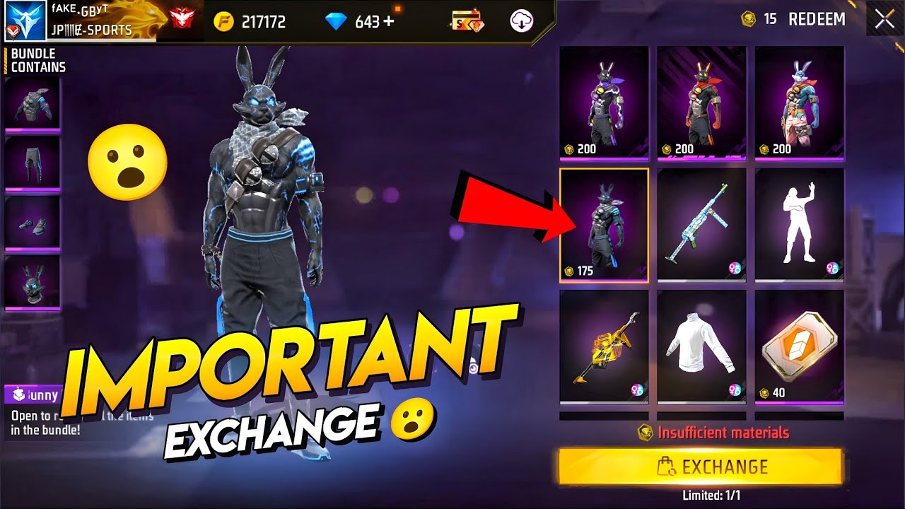 Important 💥 New Bunny Bundle Event Free Fire 🤯🥳| free fire new event | ff new event | new event ff