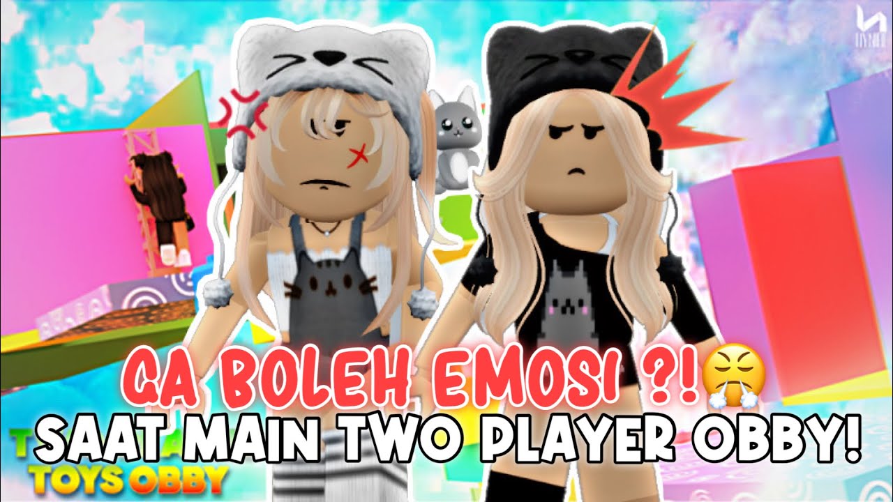 GA BOLEH EMOSI KETIKA MAIN TWO PLAYER OBBY !??😤 Bisa Ngga Yaa.. ?¿😬 | ROBLOX INDONESIA 🇮🇩 |