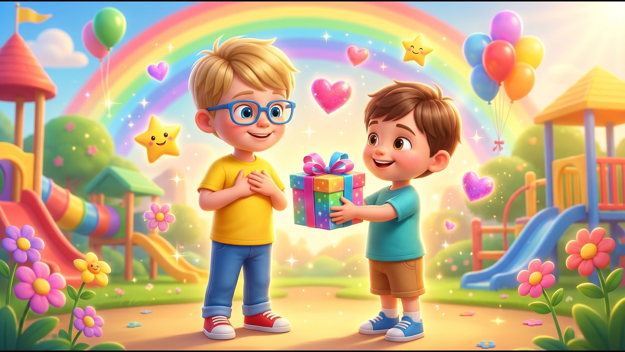 Mulțumesc, Mulțumesc 🌈 Cântecel educativ pentru copii 🌟🎶 Yaii Kids România