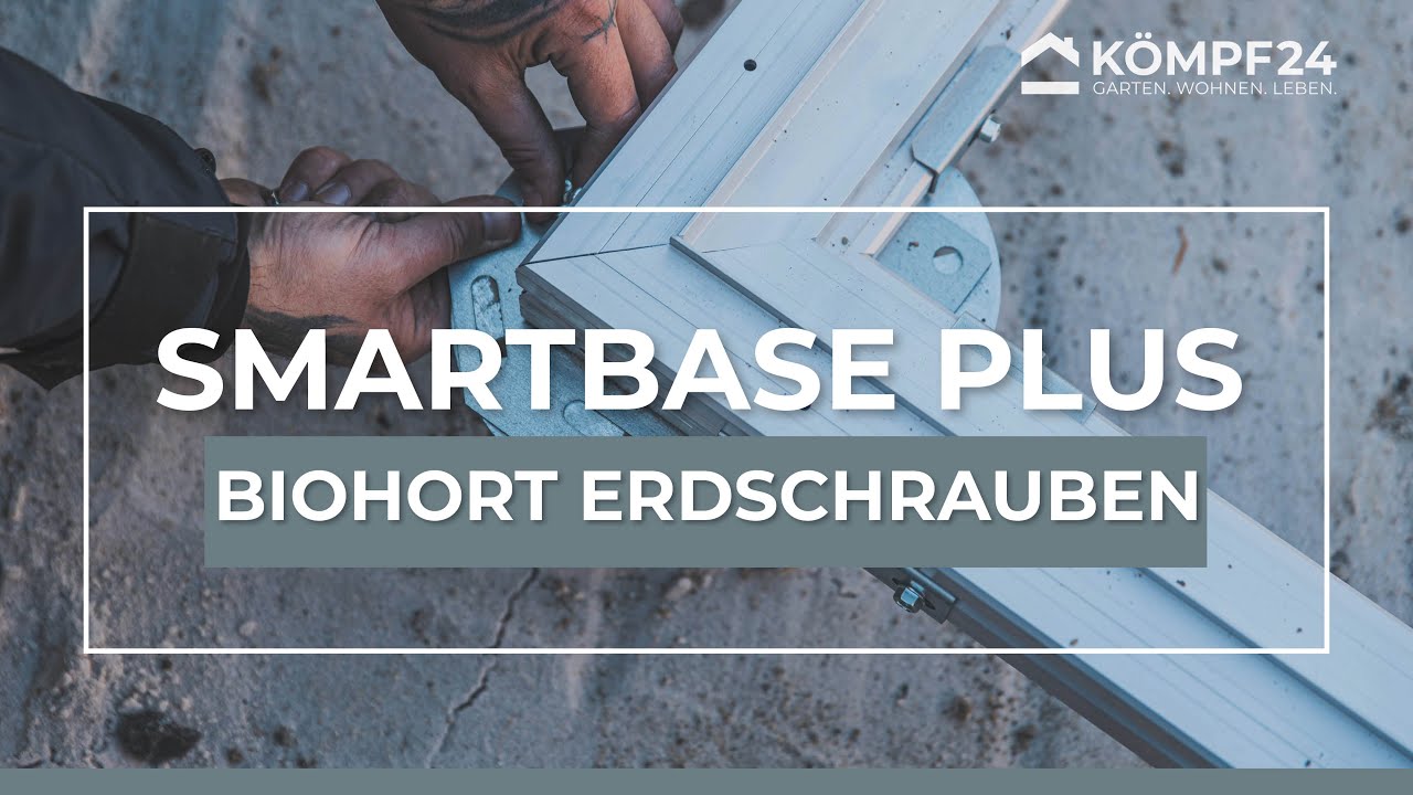Biohort Smartbase Plus Erdschrauben-Fundament | Montage
