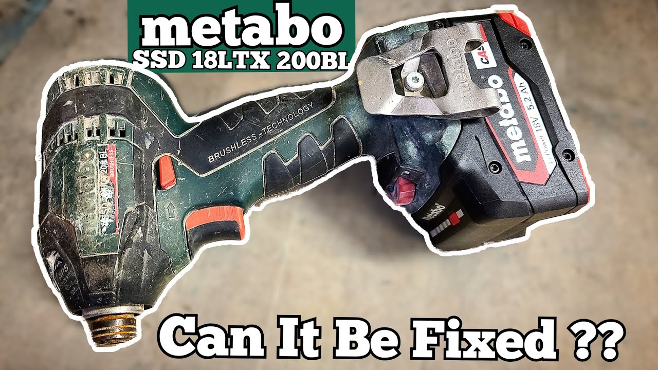 Metabo Impact driver, can they be fixed up if they stop working. SSD 18LTX 200BL
