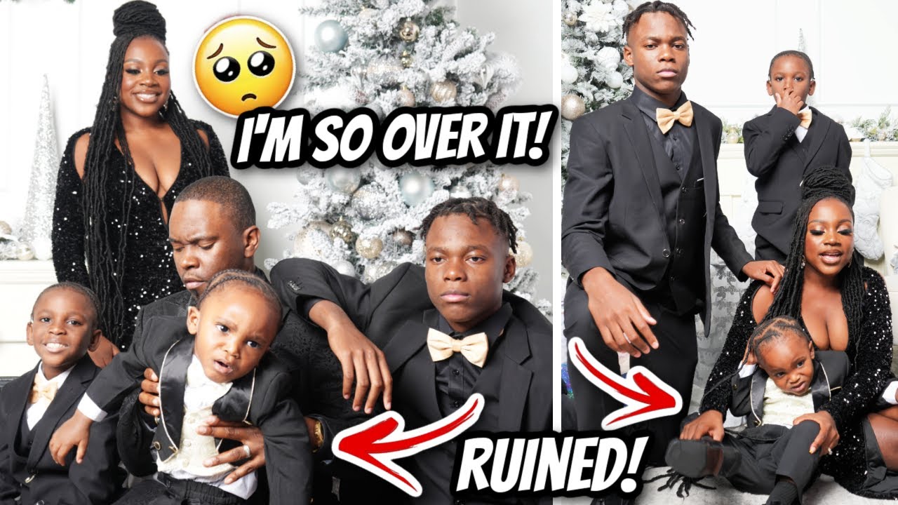 OUR BABY RUINED OUR CHRISTMAS PICS *EPIC FAIL*