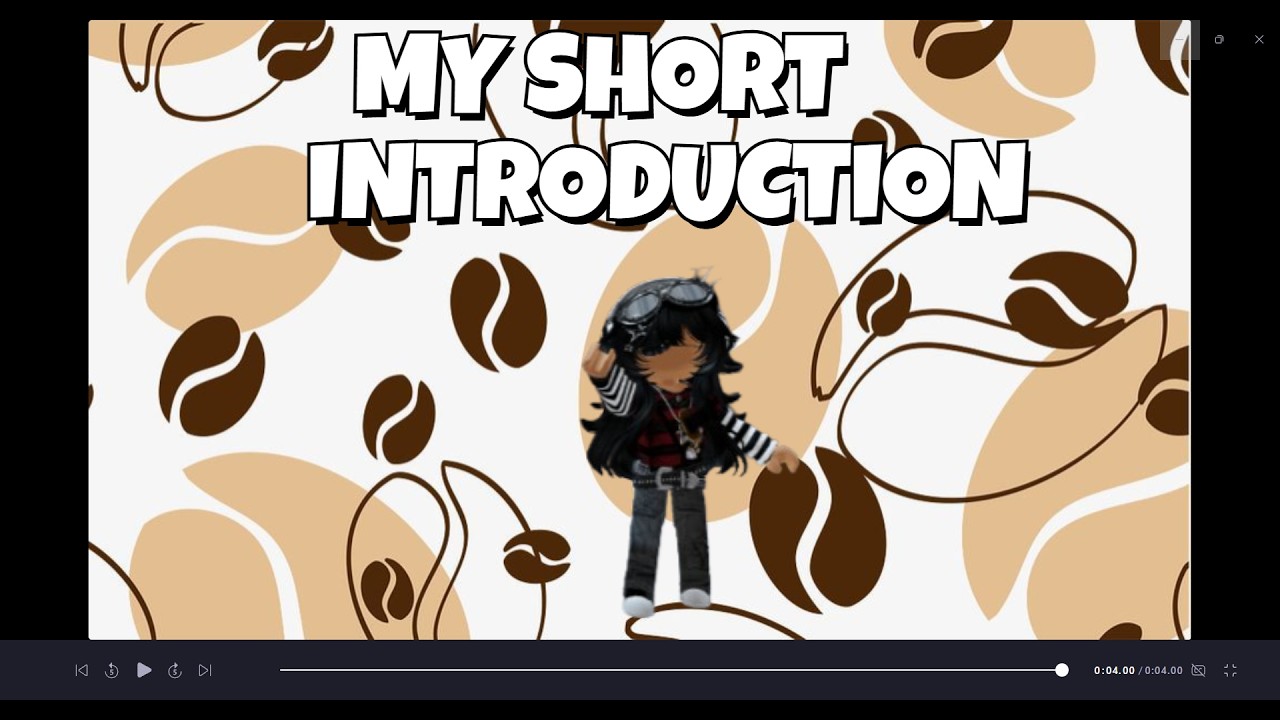 MY SHORT CHANNEL INTRODUCTION