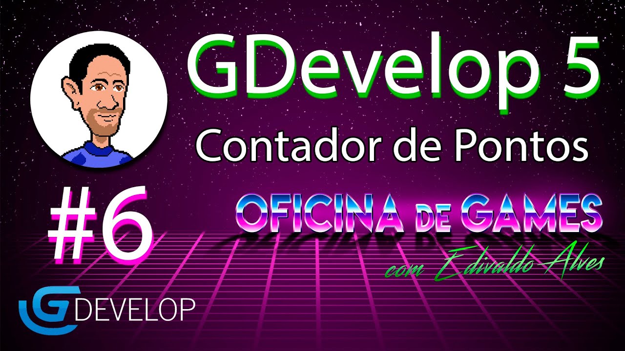 Game com GDevelop - 06 - Contador de Pontos (score)