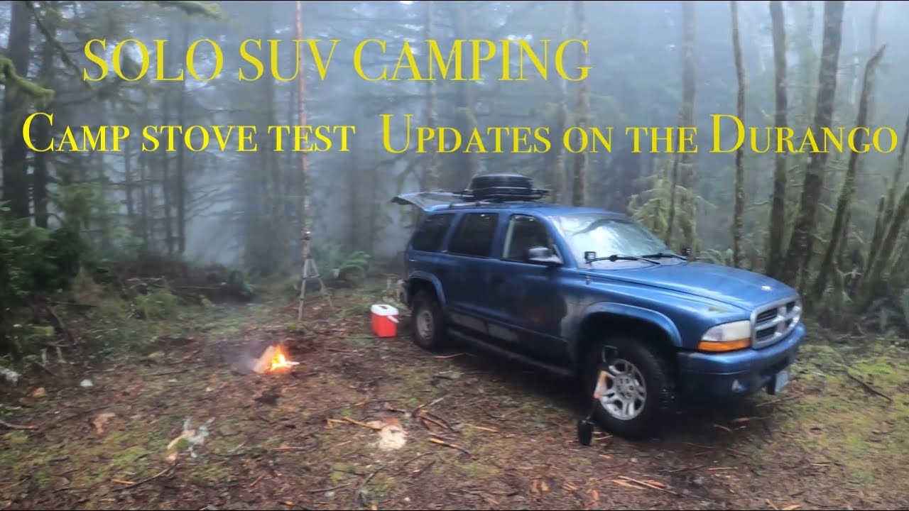 Solo SUV Camp - Stove Testing and Durango Update