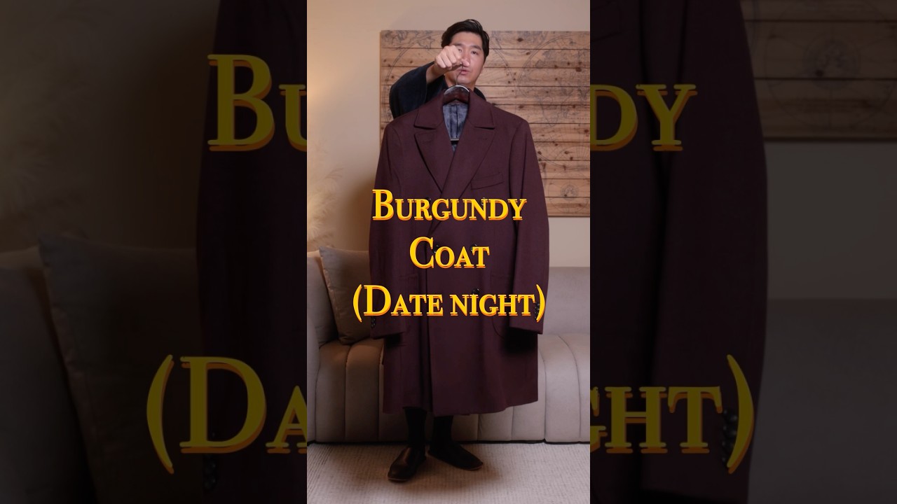 Let&rsquo;s Style : Burgundy Overcoat for a Winter Date Night Outfit || Winter Menswear ||