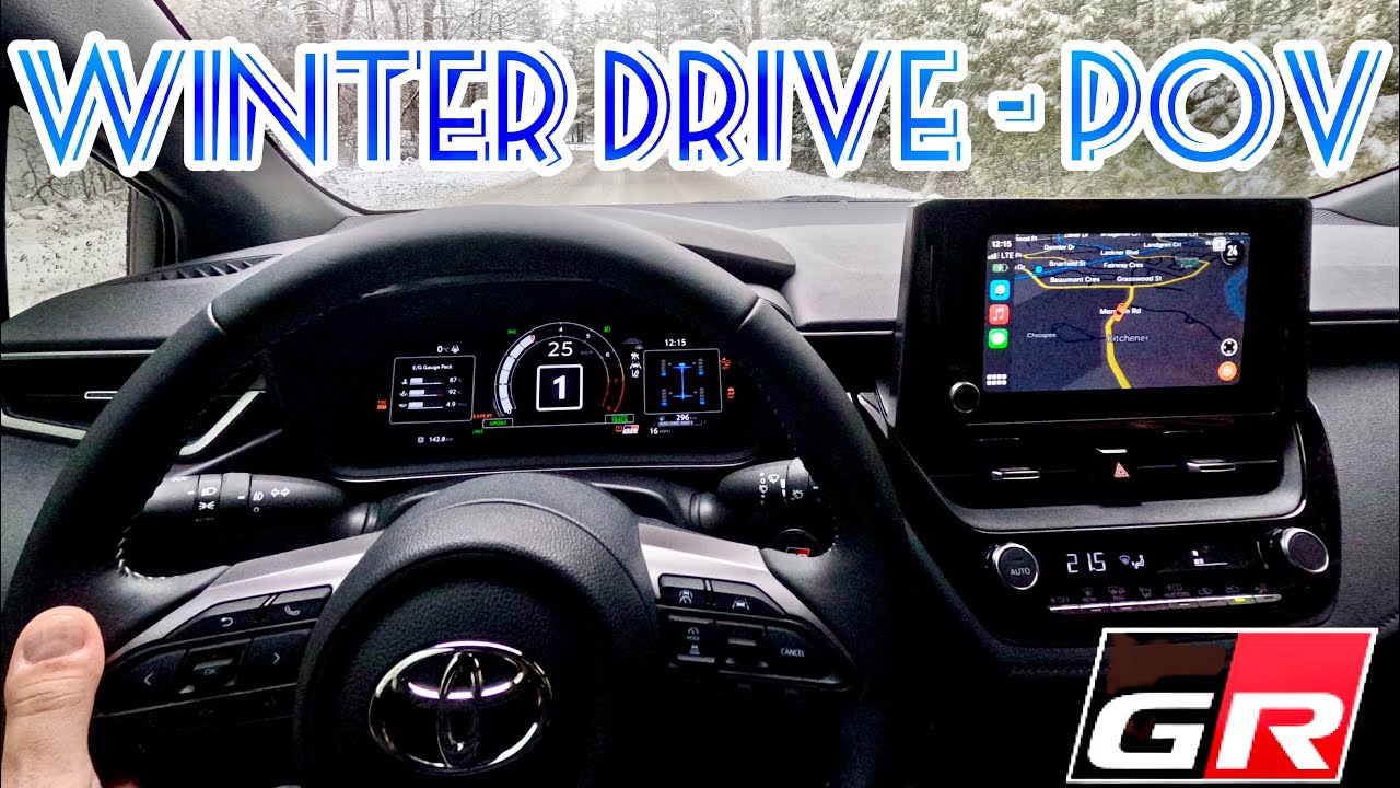 Toyota GR Corolla Winter Driving POV - Great In The Snow?!