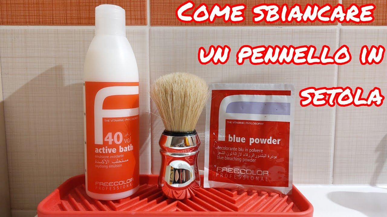 Come sbiancare un pennello da barba in setola di 🐷🐷🐷