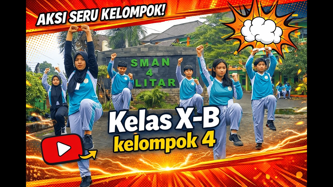 Senam irama 10 menit Kelompok 4 kelas X-B