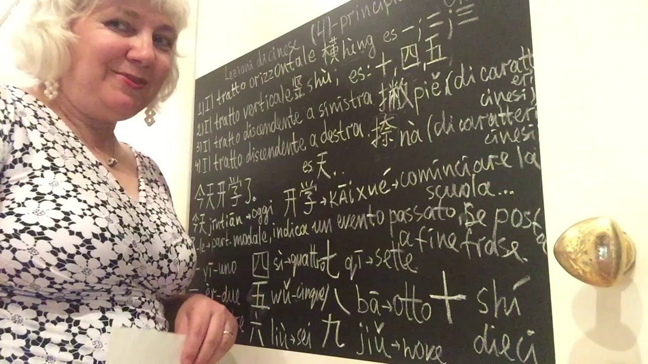 Lezioni di cinese(4)-principianti - Lina Ondina I tratti fondamentali dei caratteri (1/2)