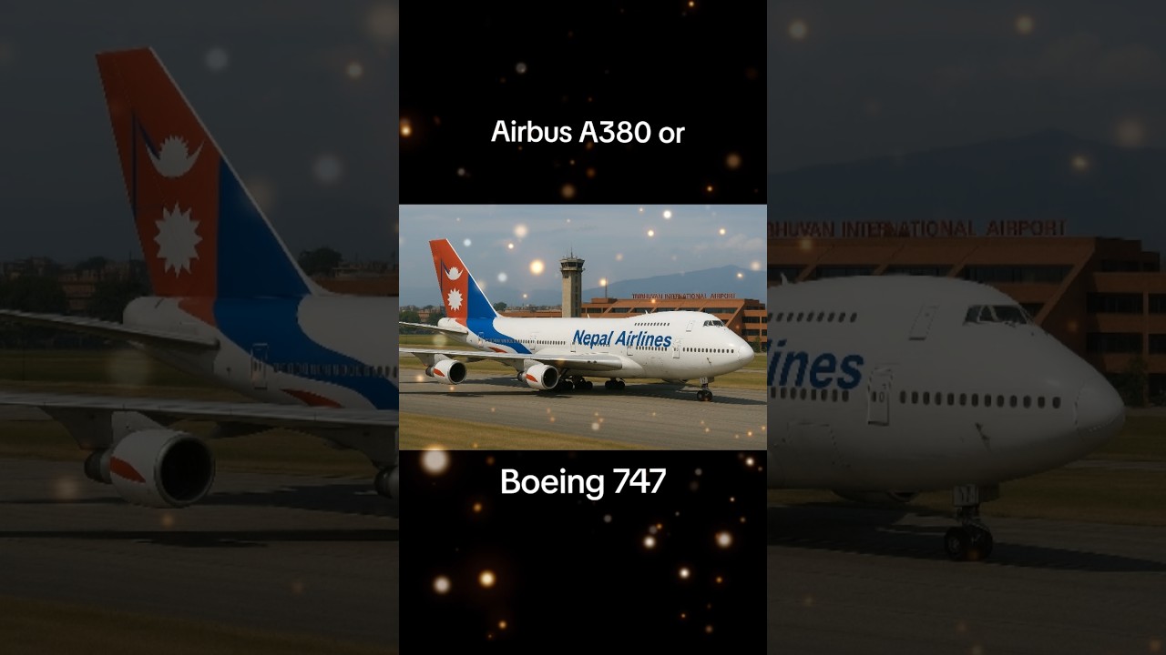 Airbus A380 or Boeing 747 for Nepal Airlines 🇳🇵#airbusa380 #boeing747 #nepalairlines