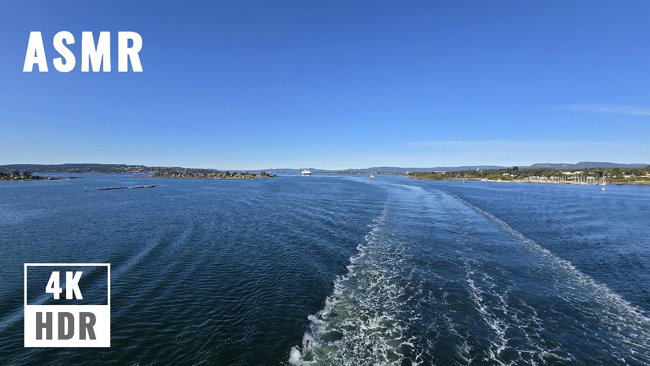 Relax with Ocean Ferry Ambience | Copenhagen–Oslo | ASMR