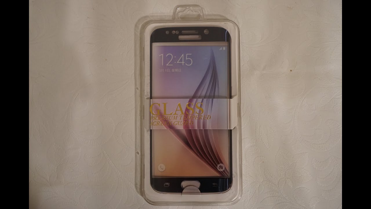Обзор изогнутого закаленного стекла для Samsung Galaxy S6 edge (Aliexpress)
