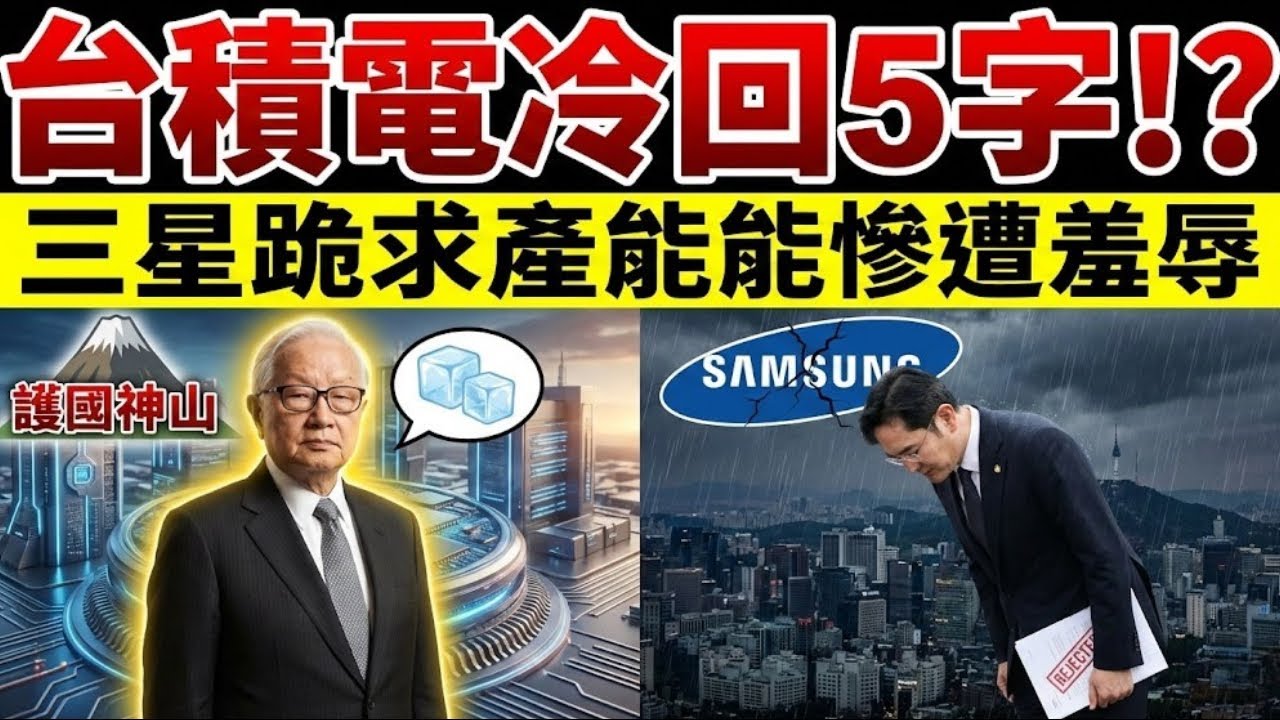 跪求台積電遭「5字冷回」！三星晶片帝國崩潰真相：韓國半導體最黑暗的一天