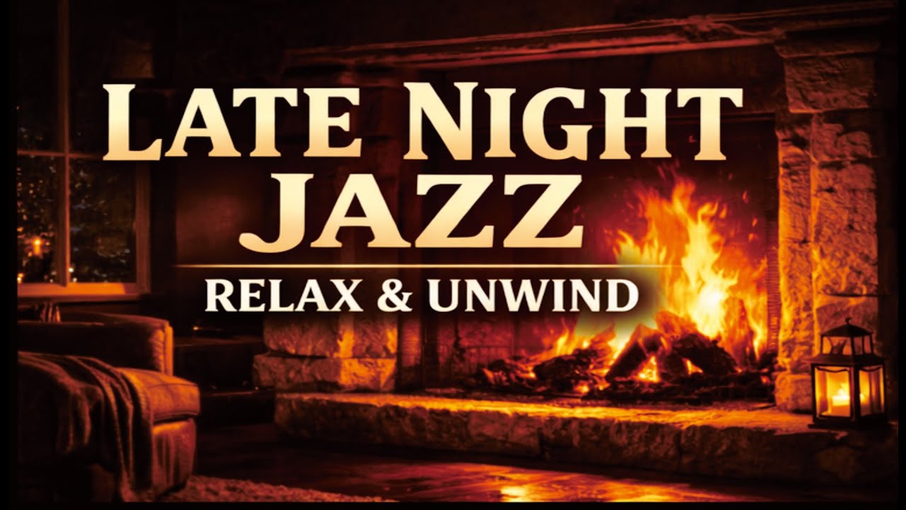 LIVE Smooth Jazz Therapy 🌙 Relaxing Fireplace Jazz for Deep Sleep & Anxiety Relief