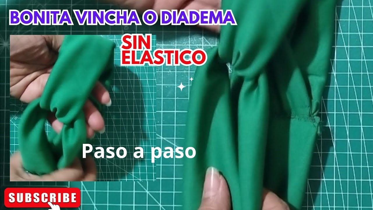#DIADEMA de #TELA#SIN #ELASTICO 